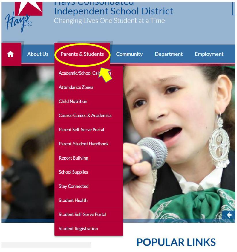 picture of drop down box
